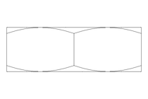 Hexagon nut M36x3 St-Zn DIN439