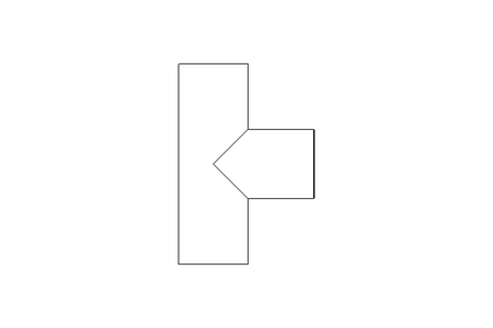 T-Stück TS 41x1,5 1.4404 DIN 11852