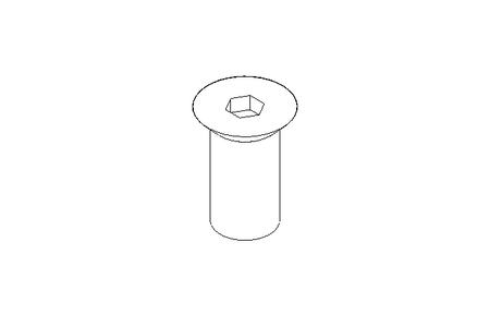 Ecrou-douille M6x16 1.4305