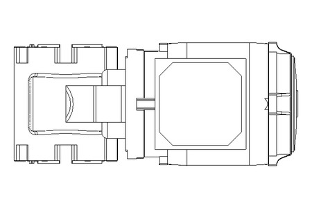 Worm gear motor 0.55kW 46 1/min