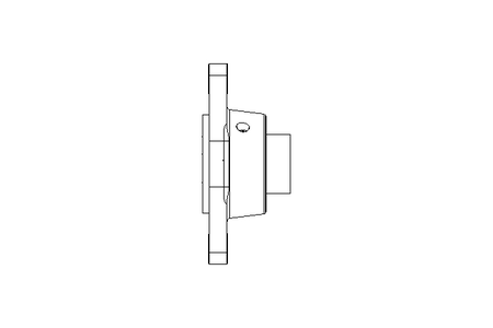 Flange bearing RCJTZ KRR-B 20x60.5x45.6