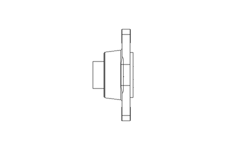 Flange bearing RCJTZ KRR-B 20x60.5x45.6