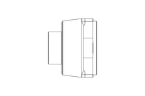 Flange bearing RCJTZ KRR-B 20x60.5x45.6