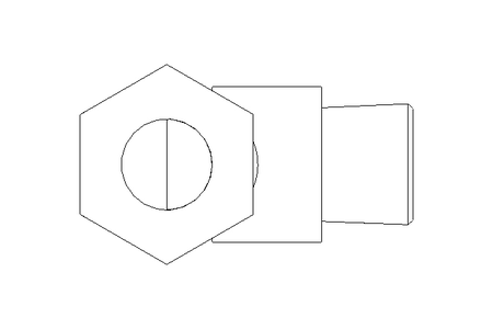 Threaded elbow connector L 10 G3/8"