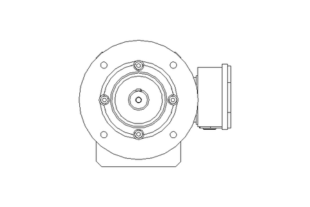 Spur gear motor 1.5kW 56 1/min