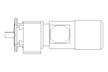 Spur gear motor 1.5kW 56 1/min