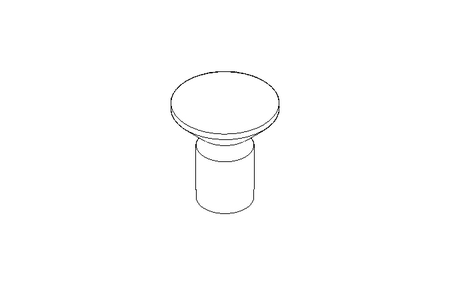 Countersunk head screw M4x8 A2 70