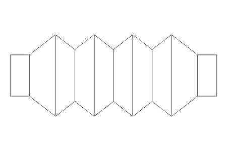 Rubber bellows L=15-70 d=16