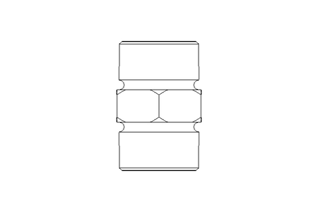 Threaded connector L 10/10 St ISO8434