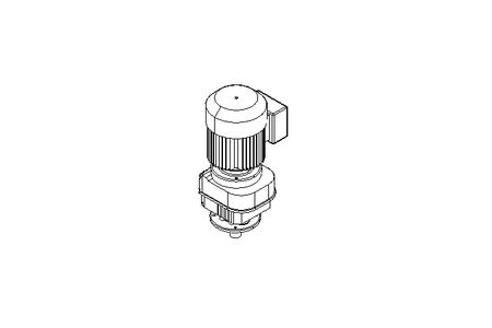 Spur gear motor 0.37kW 71 1/min