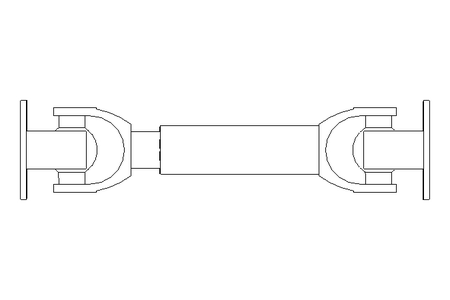 UNIVERSAL JOINT SHAFT  58/4  L=240/300