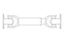 UNIVERSAL JOINT SHAFT  58/4  L=240/300