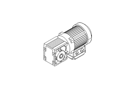 Right-angle geared motor 0.25kW 79 1/min