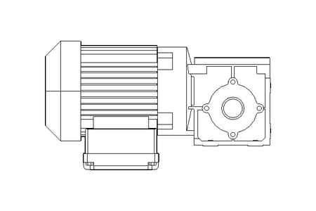 Right-angle geared motor 0.25kW 79 1/min