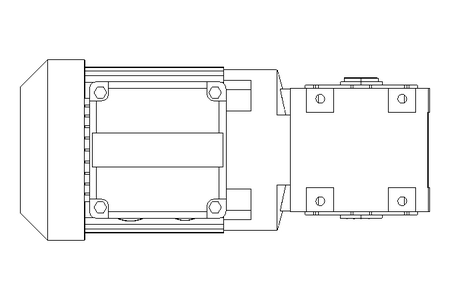 Right-angle geared motor 0.25kW 79 1/min