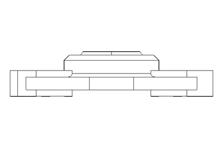 Flange bearing EFOM 30x55x65