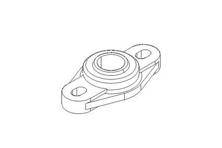 Flange bearing EFOM 20x47x89