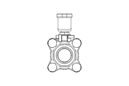 Ball valve DN020 PN40 MA F150 1.4408