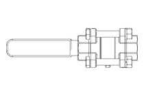 Ball valve DN020 PN40 MA F150 1.4408