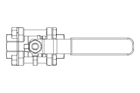 Ball valve DN020 PN40 MA F150 1.4408