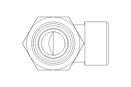 Threaded elbow connector L 15