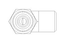 Threaded elbow connector L 6 M12x1,5