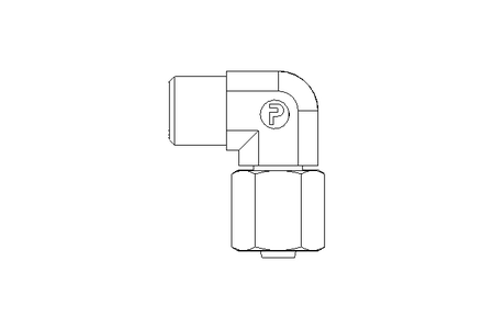 Threaded elbow connector L 6 M12x1,5