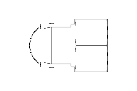 Threaded elbow connector L 35/35 St