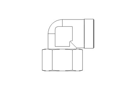 Threaded elbow connector L 35/35 St