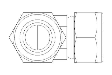 Threaded elbow connector 18/18 1.4401