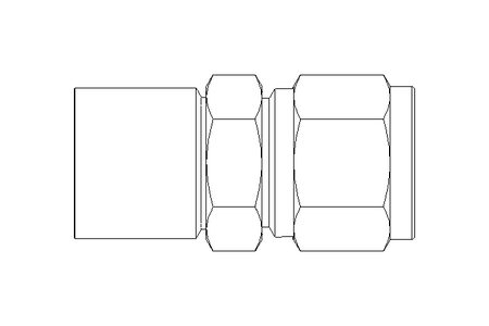 Rohrverschraubung 12 R1/2" Niro