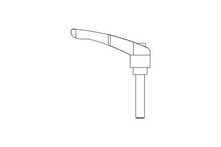 Clamping lever M12x60