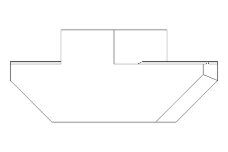 Hammer head nut T M4 / 10 St-Zn