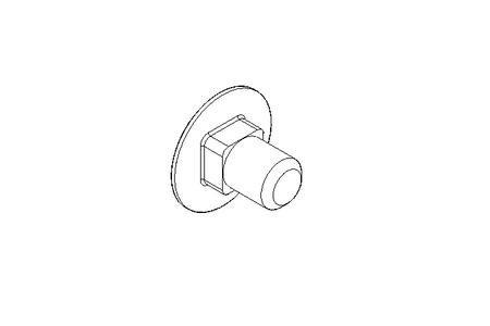 Round head screw M10x16 A2 DIN603