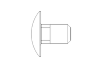 Round head screw M10x16 A2 DIN603