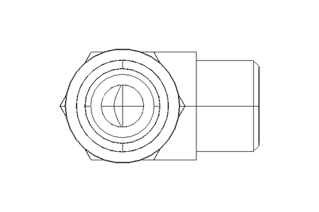 Threaded elbow connector L 10 G1/4" St