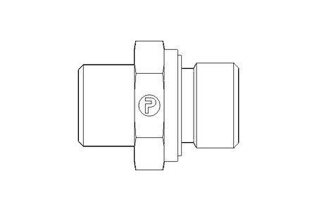 Connecting piece L 10 G3/8" St-Zn