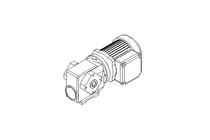 Worm gear motor 0.25kW 199 1/min