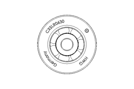 Hybridlaufrolle 6x30,5x11