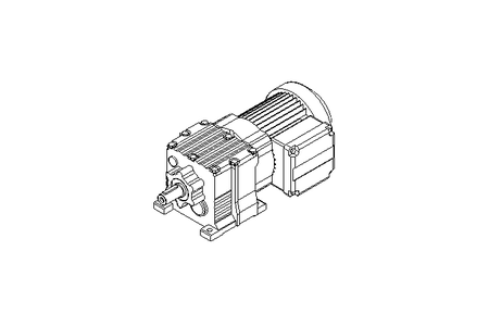 Spur gear motor 0.25kW 77 1/min