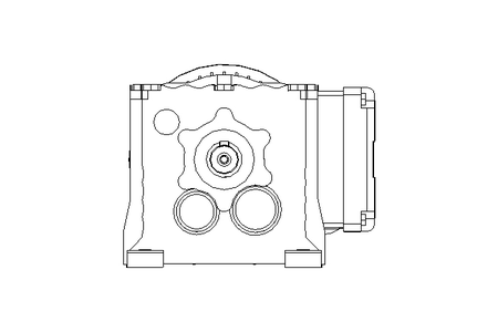 Spur gear motor 0.25kW 77 1/min