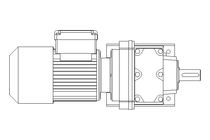 Spur gear motor 0.25kW 19 1/min