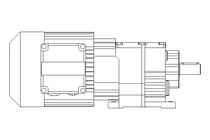 Spur gear motor 0.37kW 70 1/min