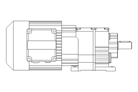 Spur gear motor 0.37kW 70 1/min