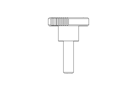 KNURLED SCREW  M 5 X 16 ST DIN 464