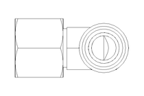 Threaded elbow connector L 10