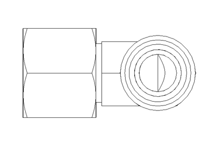 Threaded elbow connector L 10