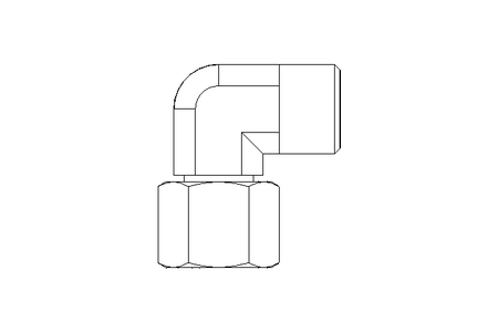 Threaded elbow connector L 10