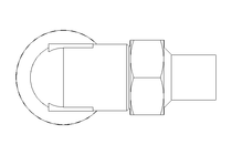 Threaded elbow connector