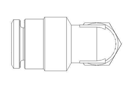 Threaded elbow connector